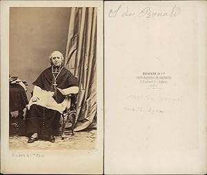 Disdéri, Paris, Le cardinal de Bonald, archevêque de Lyon, circa 1865