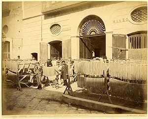 Italia, Costumi Napoli Fabbrica di Maccheroni Sommer