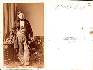 Image du vendeur pour CDV Disdéri, Paris, Comte Alexandre Colonna-Walewski, fils naturel de Napoléon Ier, circa 1860 mis en vente par photovintagefrance
