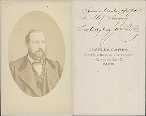 Charles Carey, Paris, Portrait homme nommé Carrière, 1864