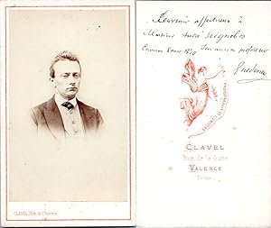 CDV Clavel, Valence, Jeune homme, 1870
