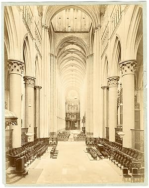 France, Rouen, cathédrale Notre-Dame, l'intérieur, vue sur le Choeur