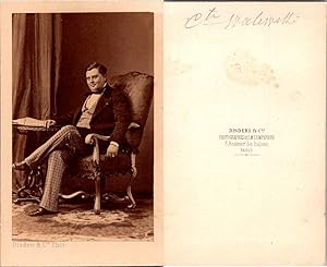 CDV Disdéri, Paris, Alexandre Colonna, Comte Walewski, fils naturel de Napoléon Ier, circa 1860
