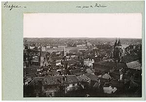 Tchécoslovaquie, Prague, vue panoramique de la ville