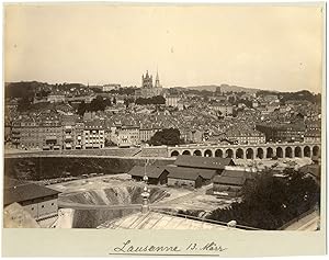 Suisse, Lausanne, vue générale de la ville