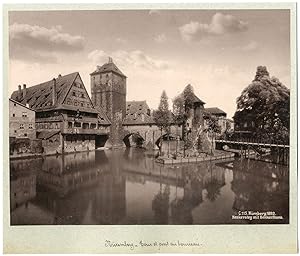 Allemagne, Nuremberg, Nürnberg, la tour et le pont du bourreau