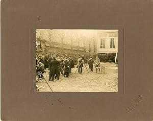 La Haye, essai de cuirasses, vers 1910