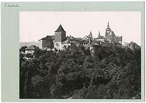 Tchécoslovaquie, Prague, vue générale du château