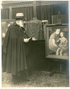 Albert Besnard dans son atelier