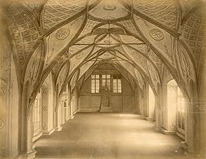 Tchéquie, Bohême, Château de Prague, Palais Royal, La salle Vladislav, Vladislavský sál, circa 1885