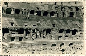 Italie, Rome, Colisée, Vue intérieure, ca.1952, Vintage silver print