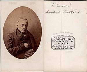 Alophe, Paris, Victor Cousin, philosophe français, membre de l'Institut, circa 1860
