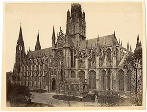 France, Rouen, l'église Saint-Ouen, la façade méridionale