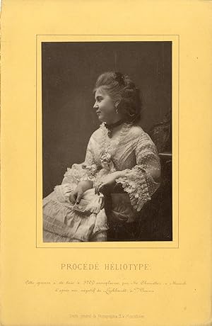 Portrait de femme, héliotype tiré par Oberneller à Munich