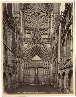 France, Rouen, cathédrale Notre-Dame, portail des Libraires