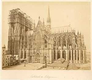 Allemagne, Cologne, la cathédrale en construction