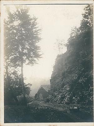 France, Vallée de laMézieres, Vieux moulin, ca.1910, Vintage silver print