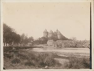 France, Lamballe, Château, ca.1910, Vintage silver print