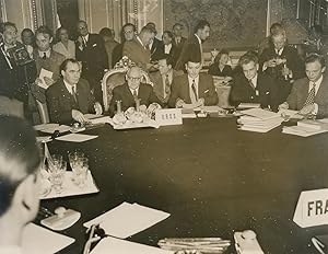 Le diplomate soviétique Andreï Vychinski lors d'un congrès