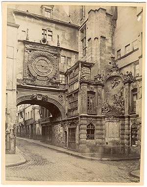 France, Rouen, la grosse horloge, vue générale