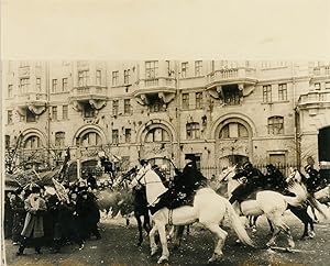 Russie, Moscou, Manifestation à l'ambassade américaine, 1965