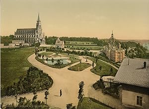 Rouen. Notre-Dame de Bon-Secours et monument de Jeanne d?Arc.