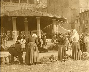 Sienne, le marché, vers 1900