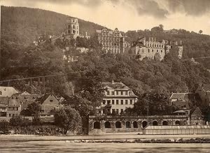 Allemagne, Heidelberg, schloss von der Hirshgasse