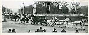 Angleterre, Londres, préparatif pour la viste du président Français Vincent Auriol le 7 mars 1950