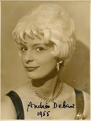 Andrée Debar maquillée par Jean d'Estrées "maquilleur des stars".