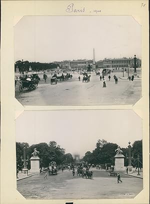 France, Paris, place de la Concorde, avenue des Champs-Elysée