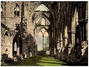 Monmouth. Tintern. Abbey. Interior looking East.