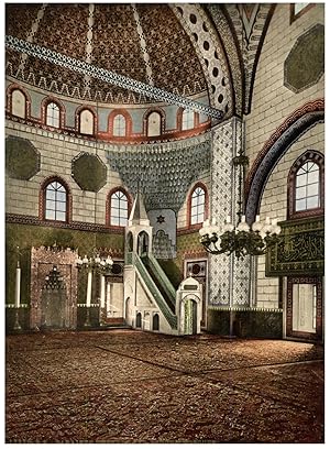 Bosnien. Sarajevo Inneres der Begova-Moschee.