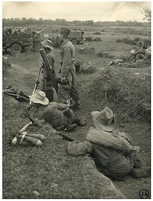 Guerre d'Indochine, 1953, soldats au combat