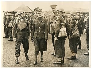 Angleterre, passage en revue des troupes canadiennes