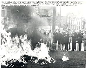 U.S.A., Milwaukee, Protestation contre l'engagement militaire au Vietnam, septembre 1968