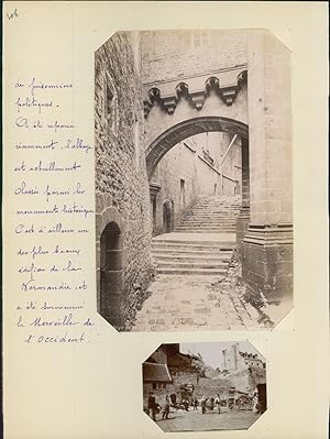 France, le Mont-Saint-Michel, vue de l'intérieur