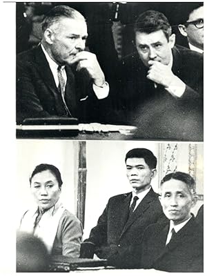 Paris, réunion sur le Vietnam, délégation américaine, Henry Cabot Lodge et Cyrus Vance, janvier 1969
