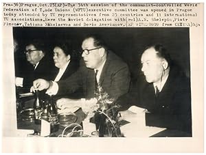 Prague, Soviet Delegation at the World Federation Trade Unions