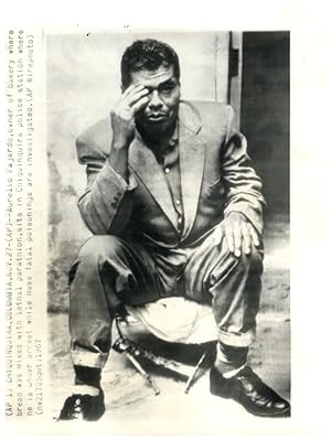 Colombie, Chiquinquira, Un portrait d'Aurelio Fajardo, 1966