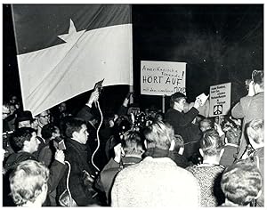 Allemagne, Munich, manifestation contre la guerre au Vietnam, février 1966