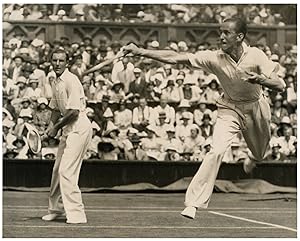Great Britain, Wimbledon, G.P. Hughes and F. J. Perry vs. Boussus and Gentien