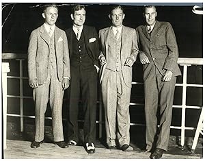 U.S.A. Davis Cup Team, Wilbur Coen Jr., J. Hennessey, G. Lott and Bill Tilden