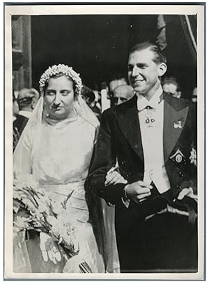 Italia, Mariage du prince Don Juan d'Espagne avec Psse. Maria Mercédès
