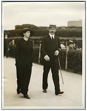 UK, King of Greece and his daughter, Princess Helen in Eastbourne