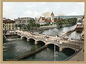 Zürich. Bahnhofbrücke und Landesmuseum.