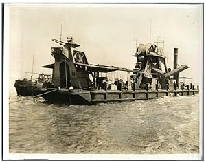 World War I - A Dredger in the Suez Channel