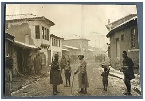 Serbia, Kavadar, Street scene during World War I
