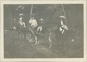 France, La Bourboule, Promenade au plateau de Charlannes, 1911, Vintage silver print