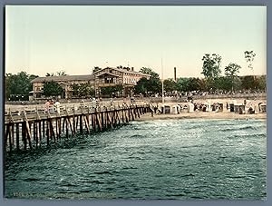 Kolberg. Strandschloss und Brücke.